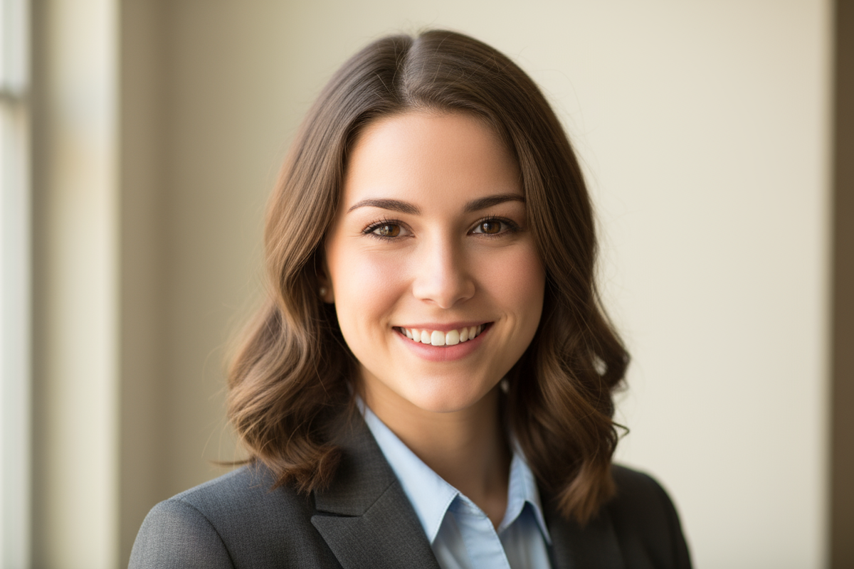 generate a headshot of a young woman